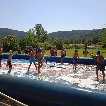 キャンプ場 Cinque Terre Campsitechalet 212 River Village Including Airco アメーリア